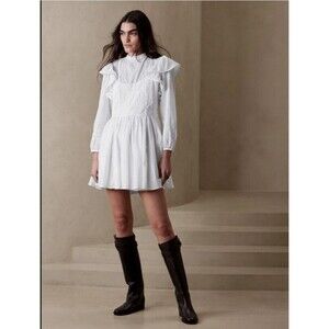 Banana Republic Esme Embroidered Mini Dress